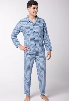 Flanelowa piżama męska wszystkie rozmiary od S do 7XL