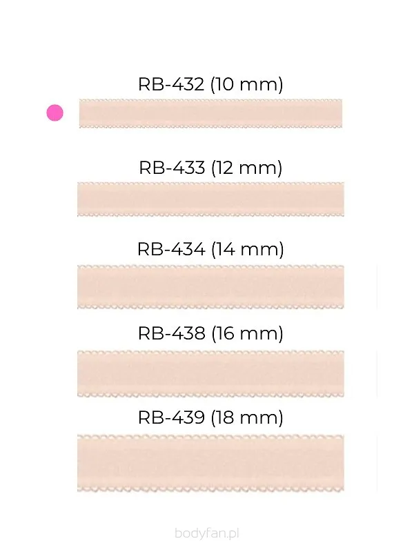 Ramiączka do stanika szerokość 10 mm Julimex RB 432