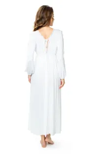Elegancka koszula nocna z jedwabiu wiskozowego ASHANTI 6551 - 4