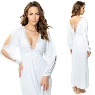 Elegancka koszula nocna z jedwabiu wiskozowego ASHANTI 6551 - 2