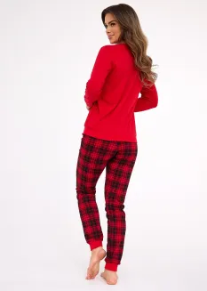 Piżama damska Cornette Winter Christmas S-2XL bawełniana świąteczna - 5