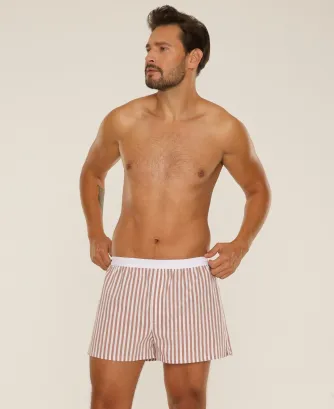 Bokserki piżamowe męskie z tkaniny De Lafense 826 Taylor M-2XL