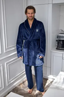 Szlafrok męski krótki L&L 2664 bonżurka Elegant 3XL - 6