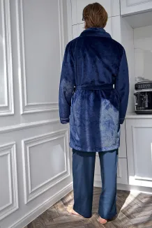 Szlafrok męski krótki L&L 2664 bonżurka Elegant 3XL - 7