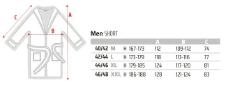 Stylowy krótki szlafrok męski L&L 2454 M-2XL haft R - 6