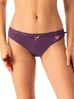 Figi damskie Key LPR 706 dwupak mini bikini z nadrukiem S–XL - 3