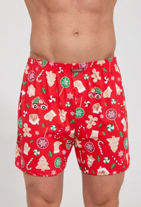 Bokserki świąteczne Cornette 016/28 Candy 3 Christmas S-2XL