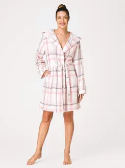 Szlafrok damski flanelowy Key LGD 415 S-XL - 2
