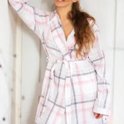 Szlafrok damski flanelowy Key LGD 415 S-XL