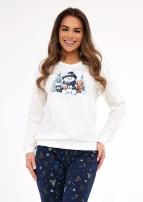Piżama damska Cornette 721/427 Snowy Day Christmas S-2XL