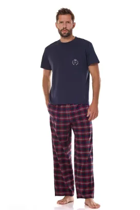 Piżama męska RoXBN L&L 2473 Ben M-3XL spodnie flanelowe