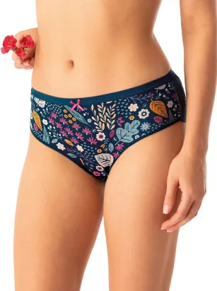 Figi damskie Key LPC 570 dwupak z koronką, bawełna, S–2XL