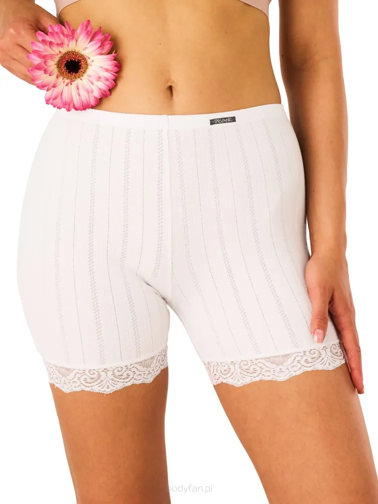 Majtki damskie z nogawkami Key Cotton Soft Jacquard LXU 190 M-XL