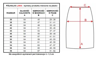 Półhalka długa z jedwabiu wiskozowego Liwia 4141 - 10