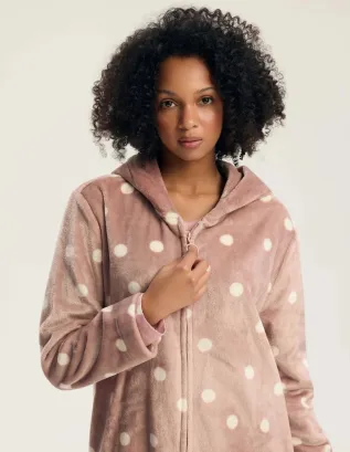 Szlafrok damski na suwak Henderson Ladies 45428 Grimma S-2XL