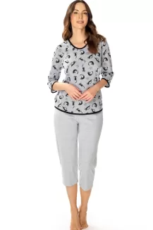 Bawełniana piżama damska w koty Kitty 6409 - 2