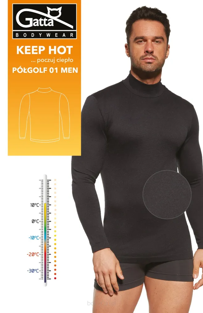 Półgolf Gatta 3080S Keep Hot Men 01 M-2XL Thermoactive