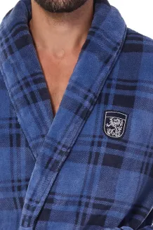 Elegancki szlafrok męski L&L 2455 Hero M-2XL herb - 3
