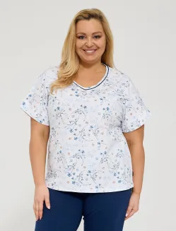 Piżama damska Cornette 876/346 Gianna Plus Size 3XL-5XL - 2