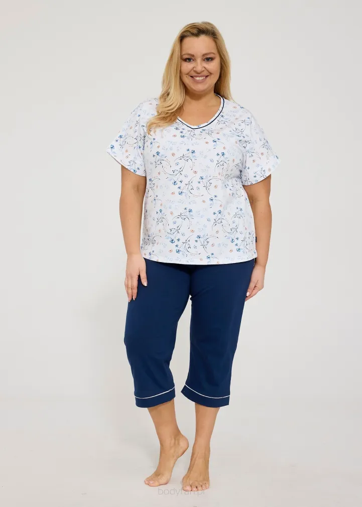 Piżama damska Cornette 876/346 Gianna Plus Size 3XL-5XL