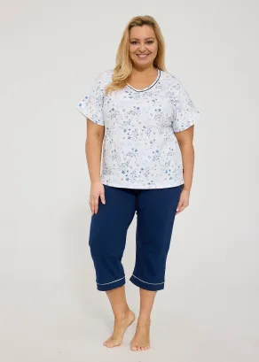Piżama damska Cornette 876/346 Gianna Plus Size 3XL-5XL