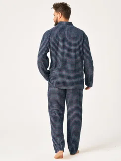 Flanelowa piżama męska rozpinana Key MNS 406 M-2XL - 2