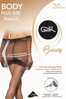Rajstopy Gatta Body Plus Size Fashion 02 20 den 3-6 - 2