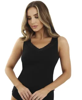 Podkoszulka damska Emili Jess bawełniana z koronką 2XL-3XL - 2
