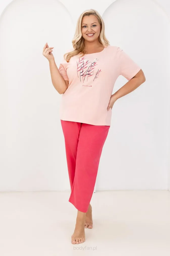 Piżama damska Regina 740 plus size bawełna 2XL–3XL