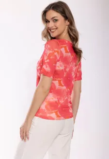 Bluzka krótki rękaw Emili Tess Wzór 5 S-3XL - 2