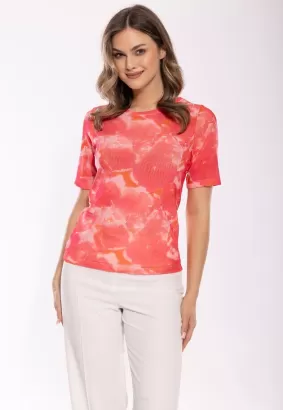 Bluzka krótki rękaw Emili Tess Wzór 5 S-3XL