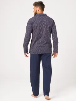 Piżama męska rozpinana Key MNS 913 3XL-4XL - 2