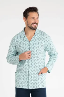 Piżama męska Regina 486 rozpinana z kołnierzykiem M–XL