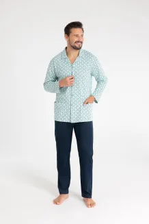Piżama męska Regina 486 rozpinana z kołnierzykiem 2XL–3XL - 8