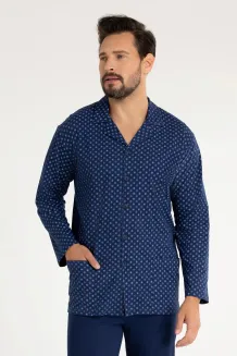 Piżama męska Regina 486 rozpinana z kołnierzykiem 2XL–3XL - 4
