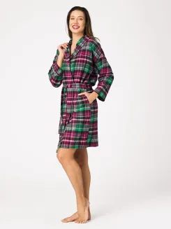 Szlafrok damski flanelowy Key LGD 414 S-XL - 2