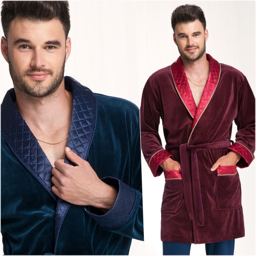 Szlafrok bonżurka męska Luna 425 L-2XL