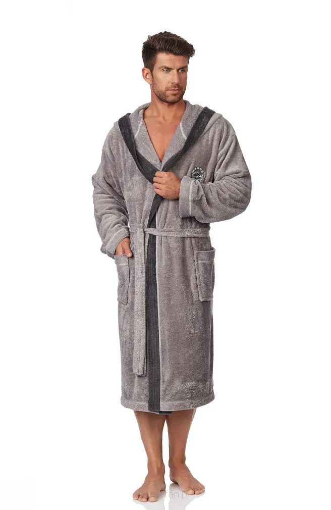 Szlafrok męski z kapturem L&L George 3XL Best