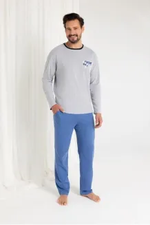 Piżama męska Regina 484 bawełniana z kieszeniami M-XL - 3