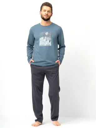 Piżama męska bawełniana Key MNS 627 M-2XL