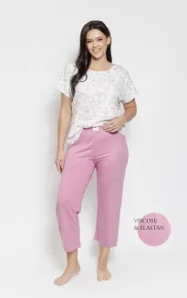 Piżama damska Taro 3563 Mariella Plus Size 4XL-6XL - 2