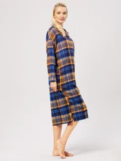 Długa flanelowa koszula rozpinana Key LND 482 M-XL