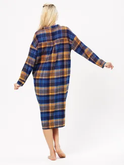 Długa flanelowa koszula rozpinana Key LND 482 M-XL