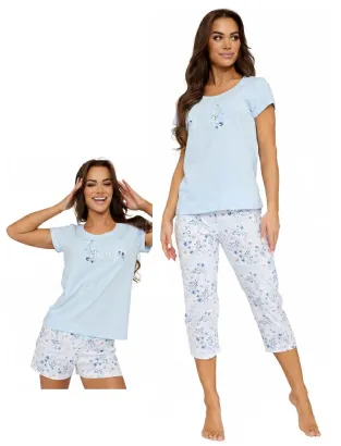Piżama Cornette 466/344 Delicate damska trzyczęściowa S-2XL