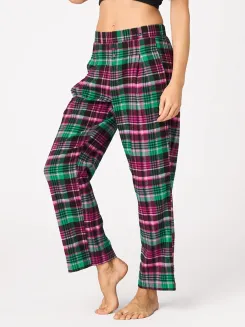 Spodnie piżamowe damskie flanelowe Key LHE 414 S-XL - 2