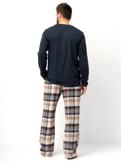 Piżama męska spodnie flanelowe Key MNS 444 M-2XL - 2