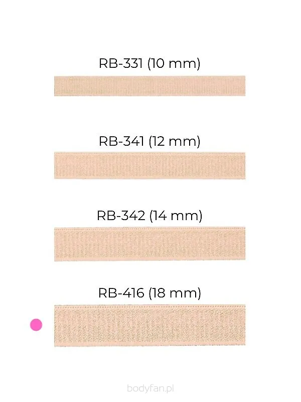 Ramiączka do stanika szerokość 18 mm Julimex RB 416