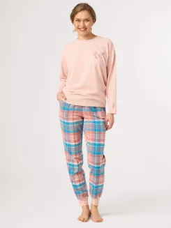 Piżama damska spodnie flanelowe Key LNS 436 S-XL - 2