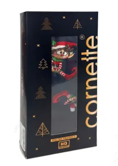 Komplet bokserki i skarpety Cornette 914/07 Świąteczny Gift M-2XL - 2
