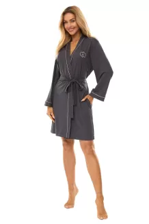 Elegancki cienki szlafrok damski L&L 2504 S-XL - 2